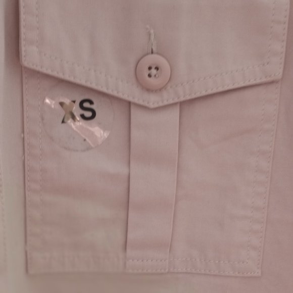 'VANS' OFF THE WALL Pastel Pink Cropped Jacket Size XS/S 100% Cotton NWT - Picture 4 of 14